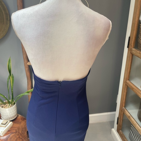 Aidan Mattox Navy Dress - Picture 6 of 7